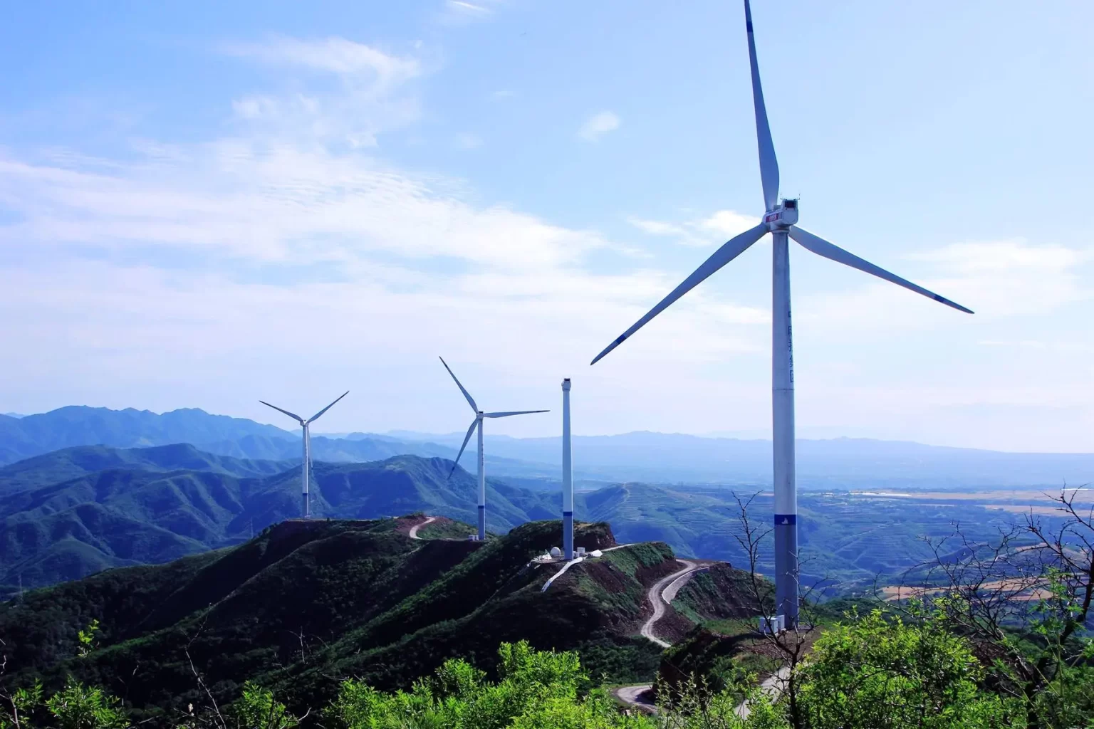 Mobile wind power station deployed for emergency rescue operations.