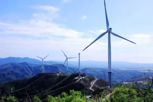 Mobile wind power station deployed for emergency rescue operations.