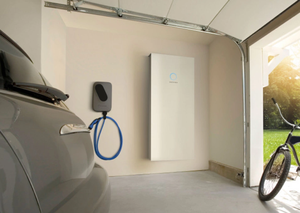 Smart home with solar battery storage system ensuring energy efficiency